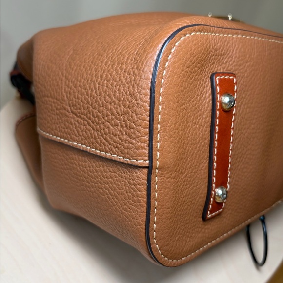 Dooney & Bourke Briana Shoulder Tote Carmel Brown Leather EUC - Picture 16 of 17